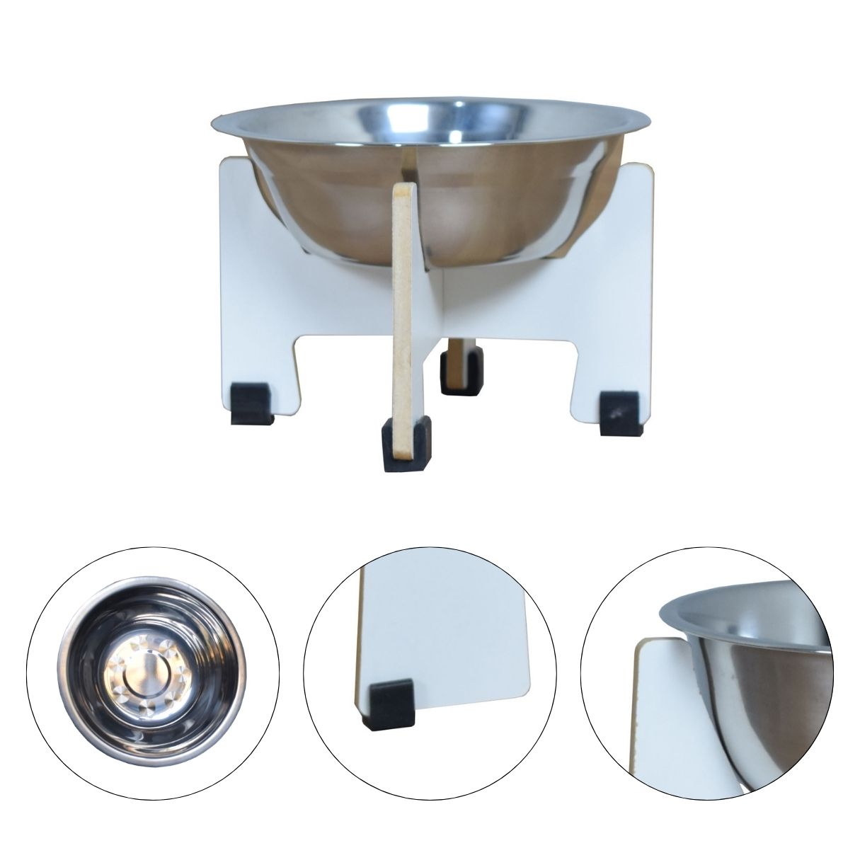Comedouro Gato Cachorro Elevado Pet MDF Torre