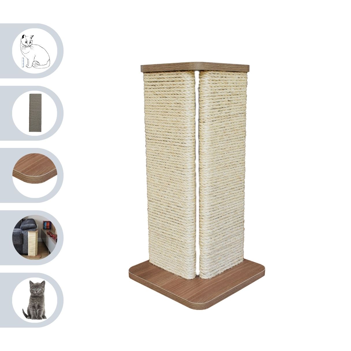 Arranhador para Gatos Canto Sofá modelo Sisal
