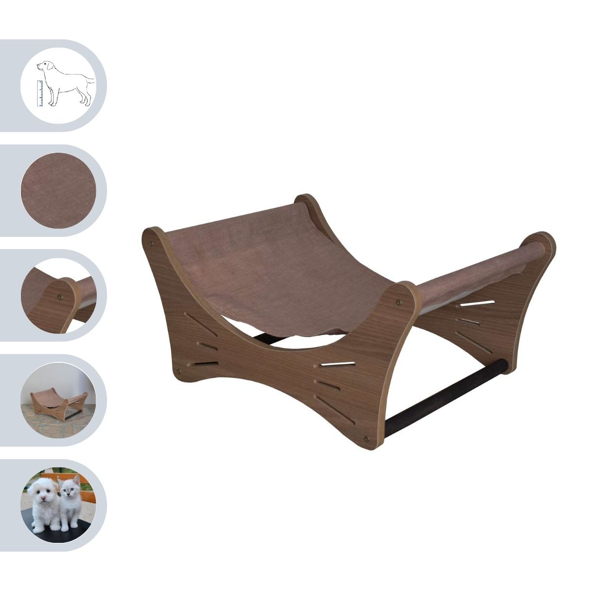 Cama Pet Cachorro e Gato MDF Espreguiçadeira Moderna
