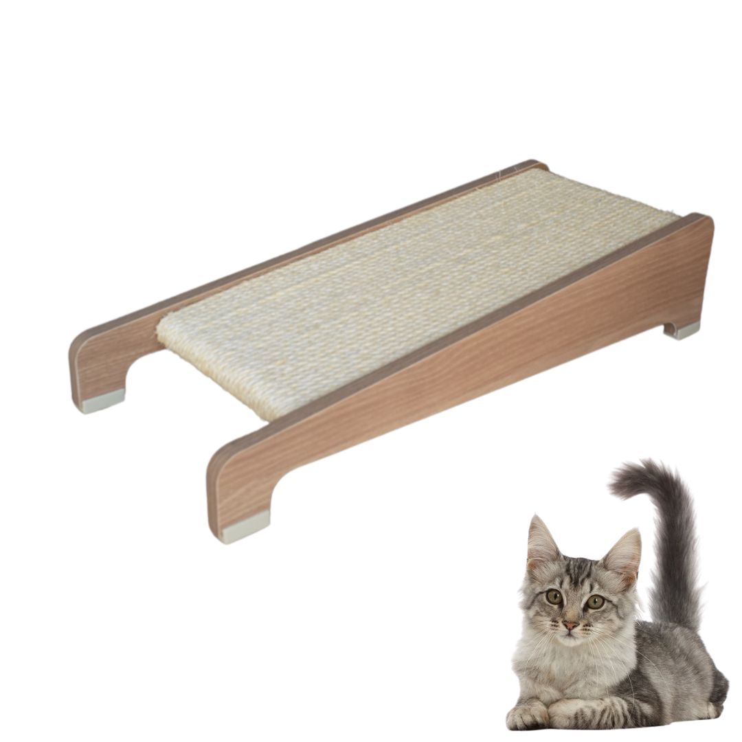 Arranhador de Gato MDF Inclinado Sisal  