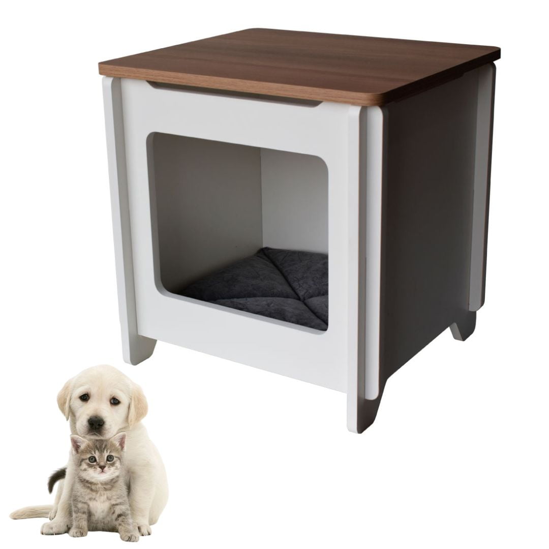 Mesa Cabeceira MDF Pet Retrô Cubo