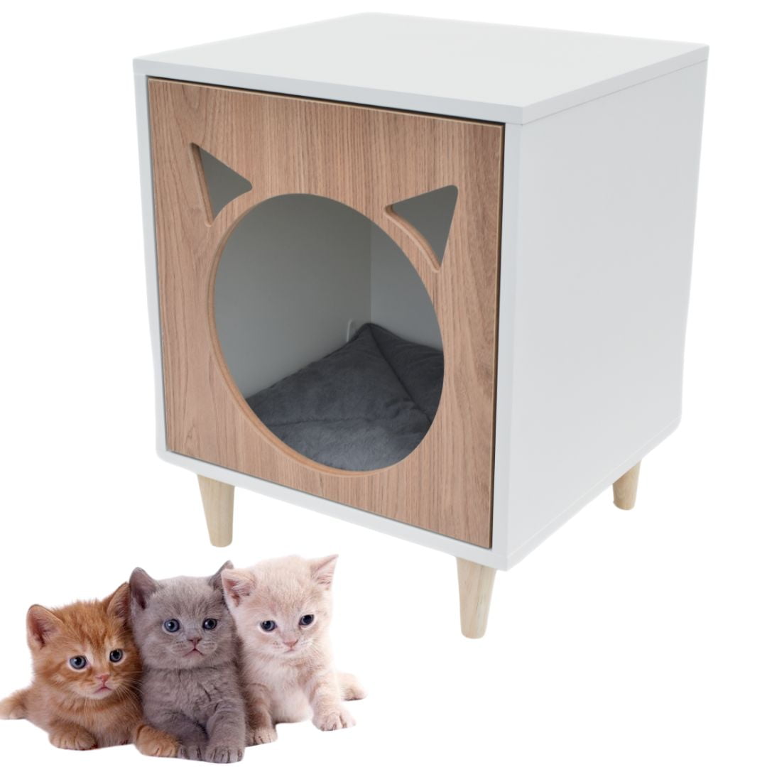 Mesa Cabeceira Pet Gato MDF Mingau