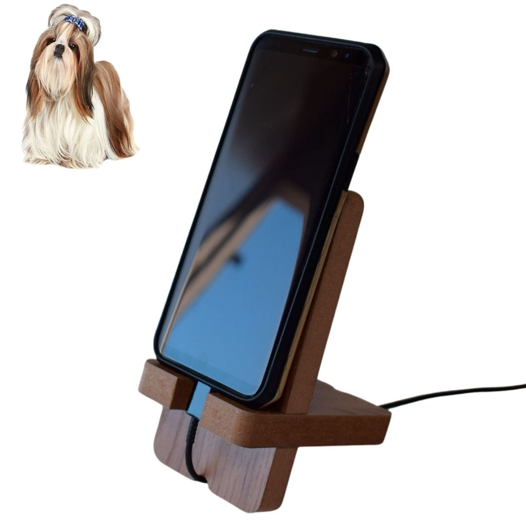 Suporte Celular Pet Cachorro MDF