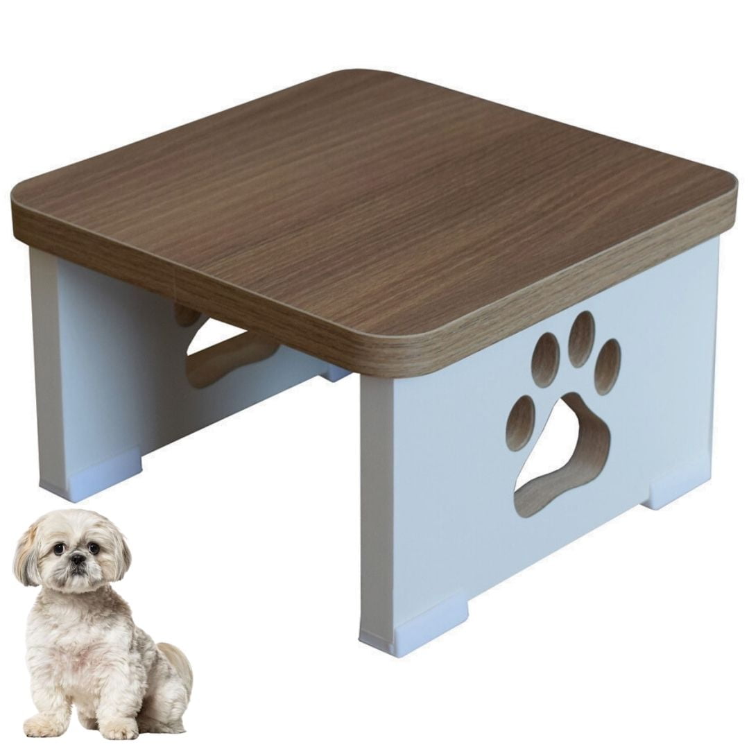 Base Comedouro Bebedouro Cachorro Elevado Pet MDF - Cachorro