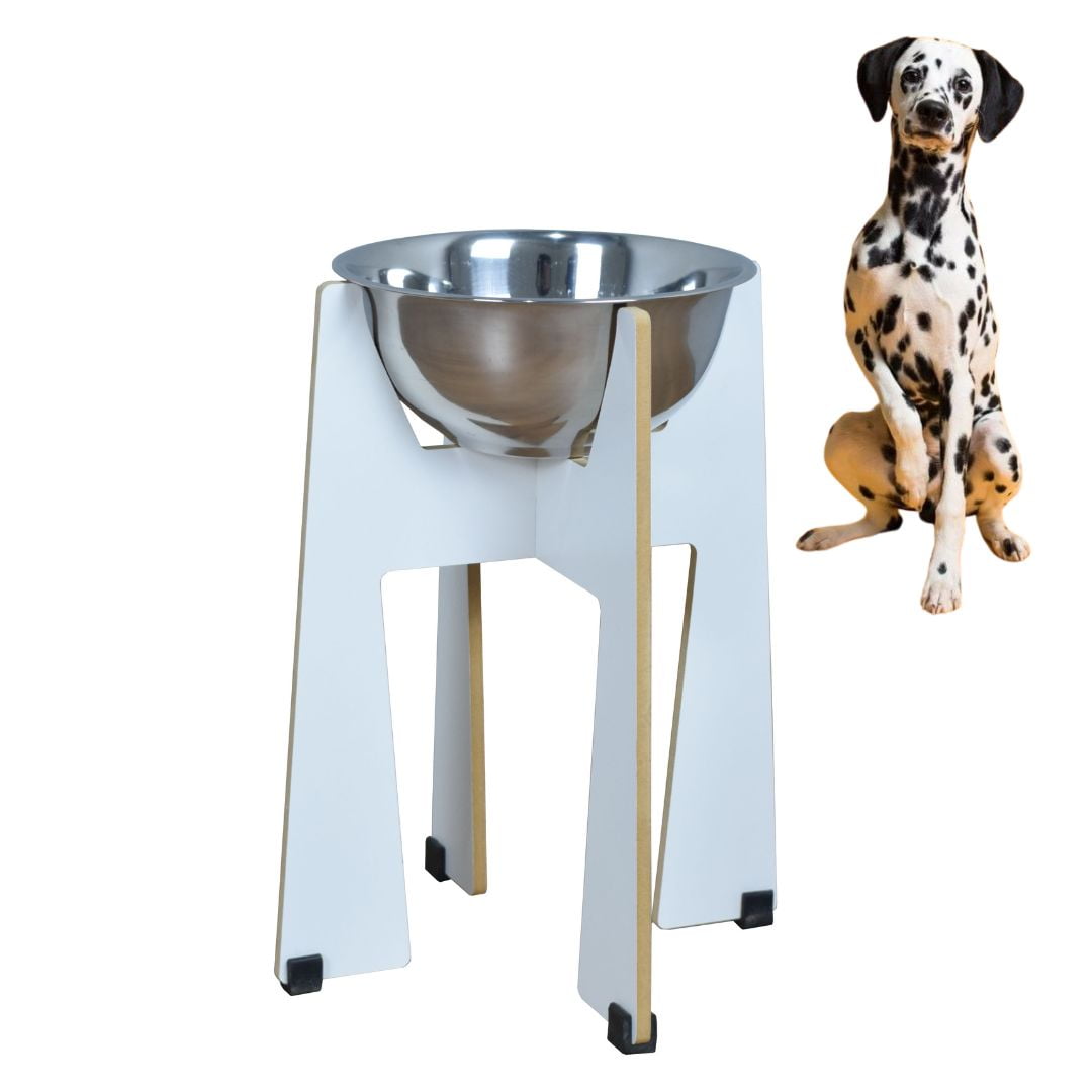 Comedouro Cachorro Gato Elevado Pet MDF Torre Grande - 30 cm