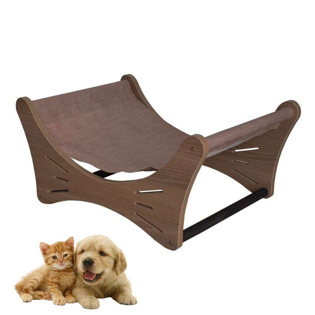 Cama Pet Cachorro e Gato MDF Espreguiçadeira Moderna  - Amadeirado