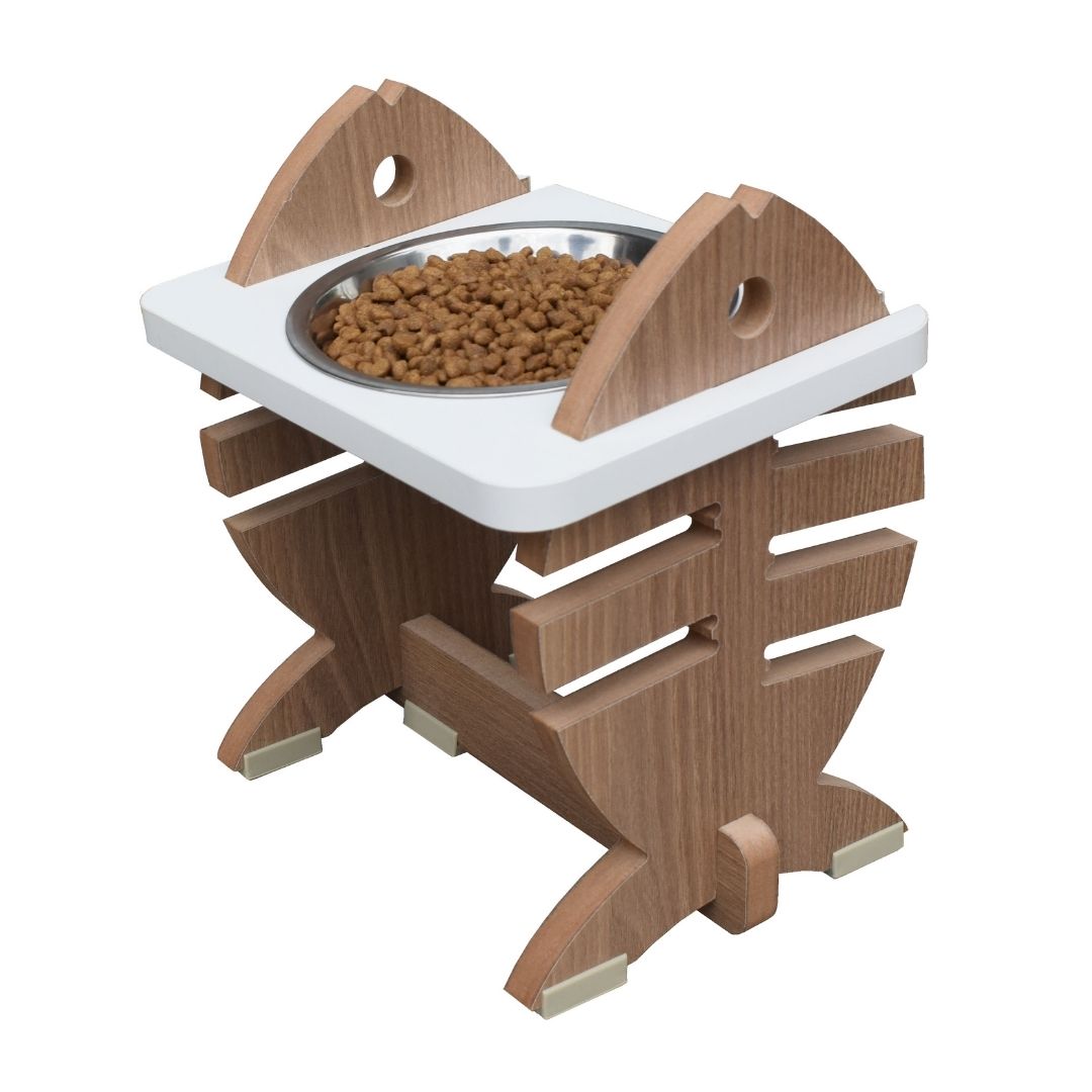 Comedouro Simples Gato Espinha de Peixe