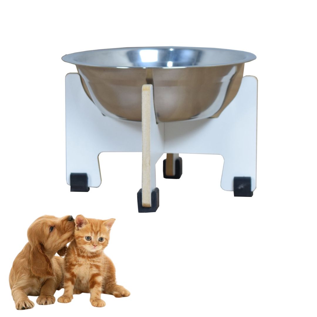 Comedouro Cachorro Gato Pet Modelo Torre MDF 11 a 35 cm