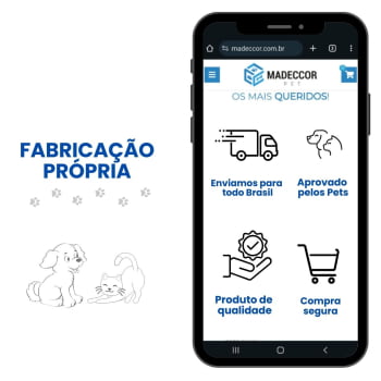 Comedouro Cachorro Elevado Pet Triplo MDF Linha Tradicional