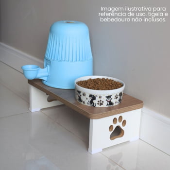 Suporte Comedouro Bebedouro Base Dupla