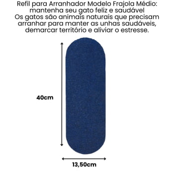 Refil Arranhador Gato modelo Frajola Médio Carpete