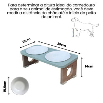 Comedouro Duplo Cachorro Colors