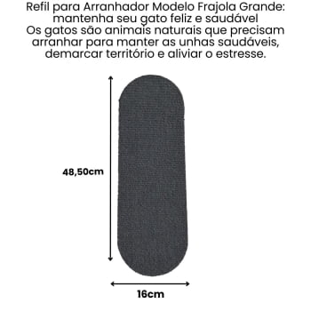 Refil Arranhador Gato modelo Frajola Grande Carpete