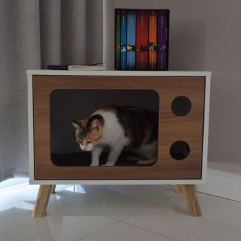 Mesa de Canto Pet Cachorro e Gato MDF TV