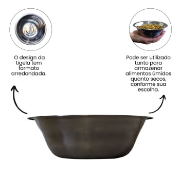 Tigela Bowl Inox 16cm - 400ml