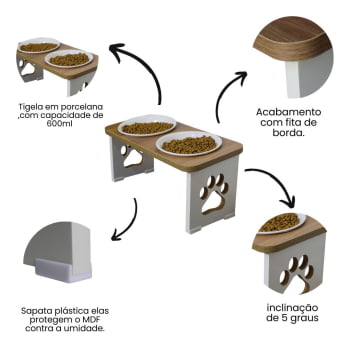 Comedouro Grande Duplo Cachorro 