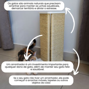 Arranhador para Gatos Canto Sofá PET Felino Modelo Sisal   