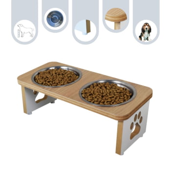 Comedouro Tradicional Duplo Cachorro Comedouro Tradicional Duplo Cachorro