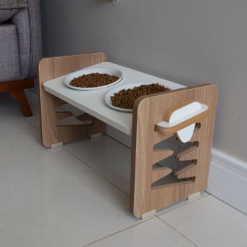 Comedouro Duplo Zig Zag