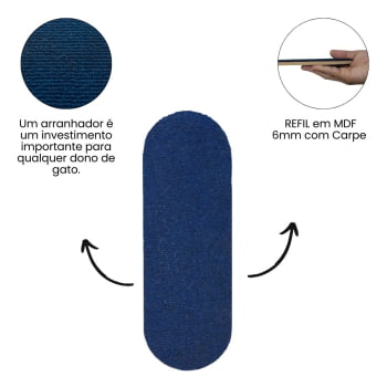Refil Arranhador Gato modelo Frajola Médio Carpete