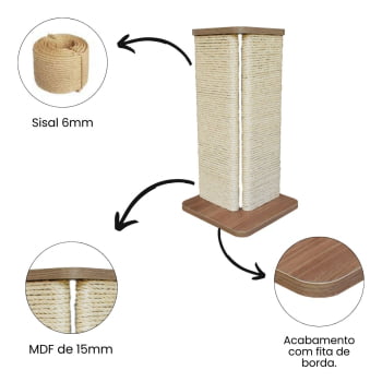 Arranhador para Gatos Canto Sofá modelo Sisal