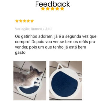 Arranhador de Gato Piso Parede modelo Garfield Branco 