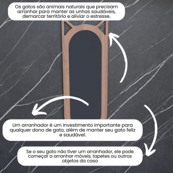 Arranhador Gato Piso Parede modelo Frajola Grande
