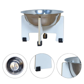 Comedouro Gato Cachorro Elevado Pet MDF Torre