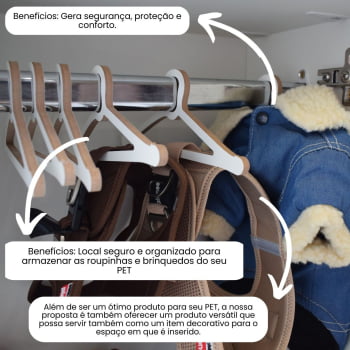 Guarda Roupa Organizador Pet MDF