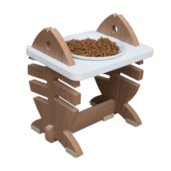 Comedouro Simples Gato Espinha de Peixe