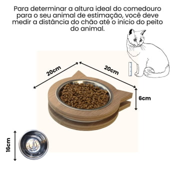 Comedouro Simples Miau 