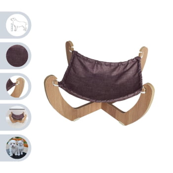 Cama Para Cachorro e Gato Pet MDF Espreguiçadeira Modelo X