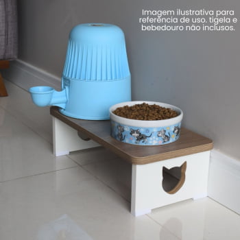 Suporte Comedouro Bebedouro Base Dupla