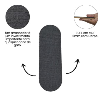 Refil Arranhador Gato modelo Frajola Grande Carpete