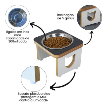 Comedouro Tradicional Simples Gato 
