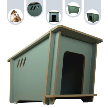 Casinha Cachorro Pet Mesa de canto Dog House MDF Média Casinha Cachorro Pet Mesa de canto Dog House MDF Média