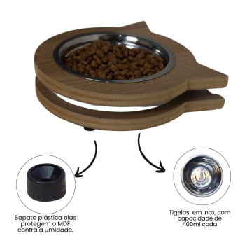 Comedouro Simples Miau 