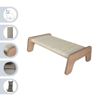Arranhador para Gato MDF Reto Sisal