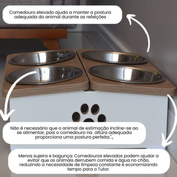 Comedouro Quadruplo Cachorro 