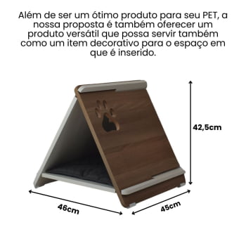 Toca Gato Cachorro Pet MDF modelo Cabana