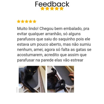 Arranhador Gato Piso Parede modelo Frajola Médio