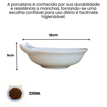 Tigela bowl Porcelana Felino 320ml