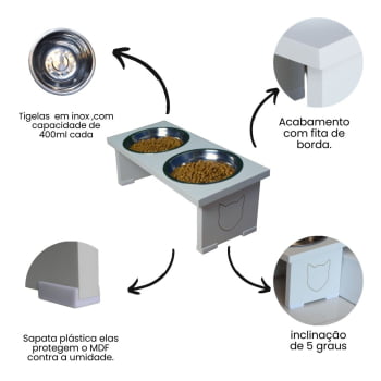 Comedouro Duo Gato