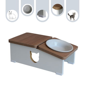 Base Comedouro Hibrido Gato