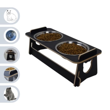 Comedouro Saudavel Duplo Gato Comedouro Saudavel Duplo Gato