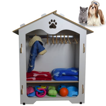 Guarda Roupa Pet Closet Organizador MDF