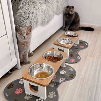 Comedouro Duplo Gato