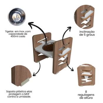 Comedouro Simples Zig Zag