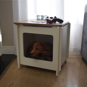 Mesa Cabeceira MDF Pet Retrô Cubo