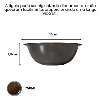 Tigela Bowl Inox 18cm - 750ml